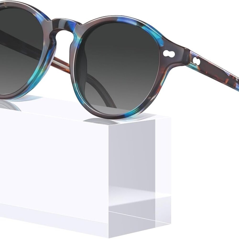Women Polarized Sunglasses Acetate Small Face Fashion Retro Uv Protection